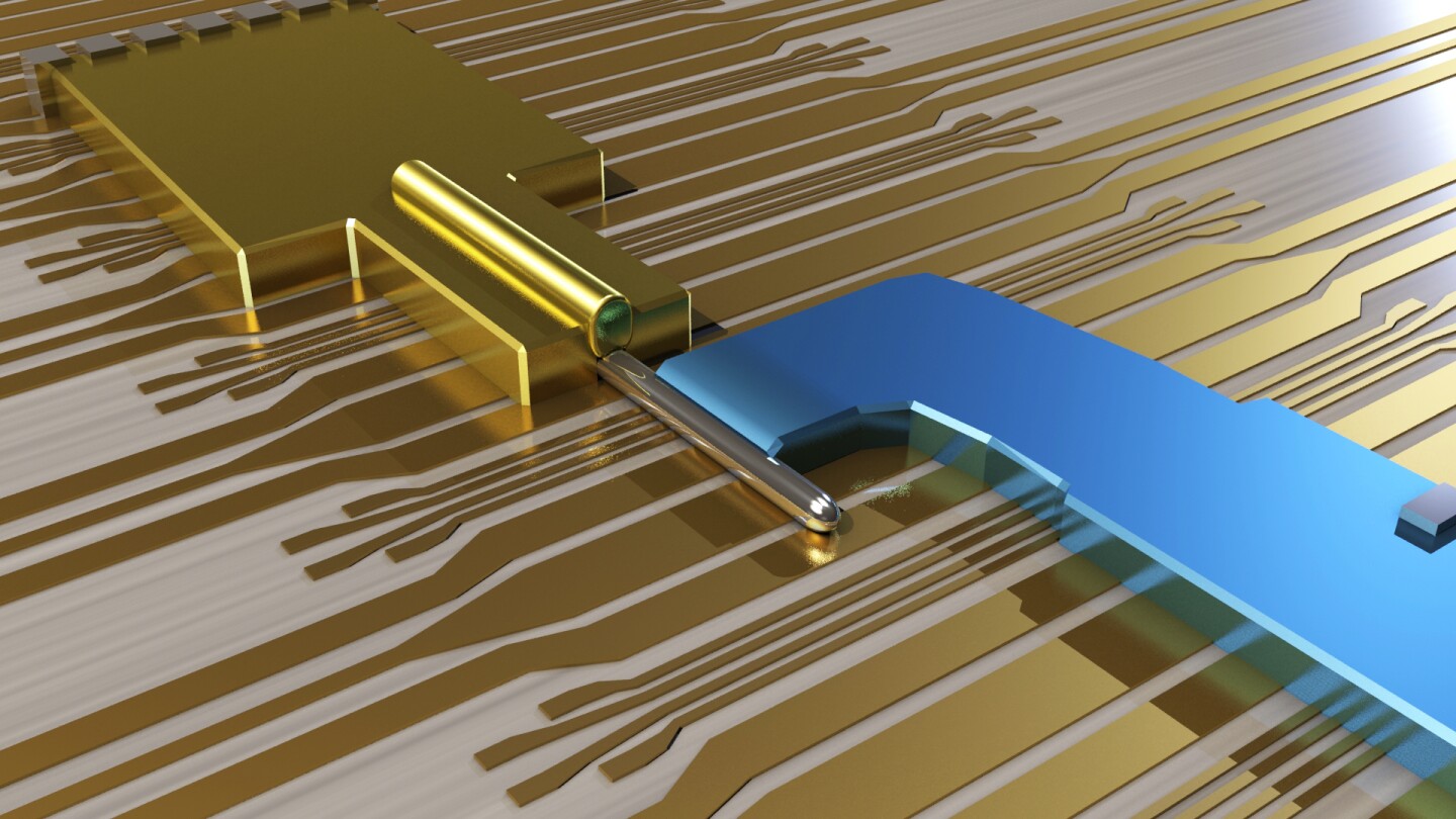Conceptual close-up of the Majorana nano-device