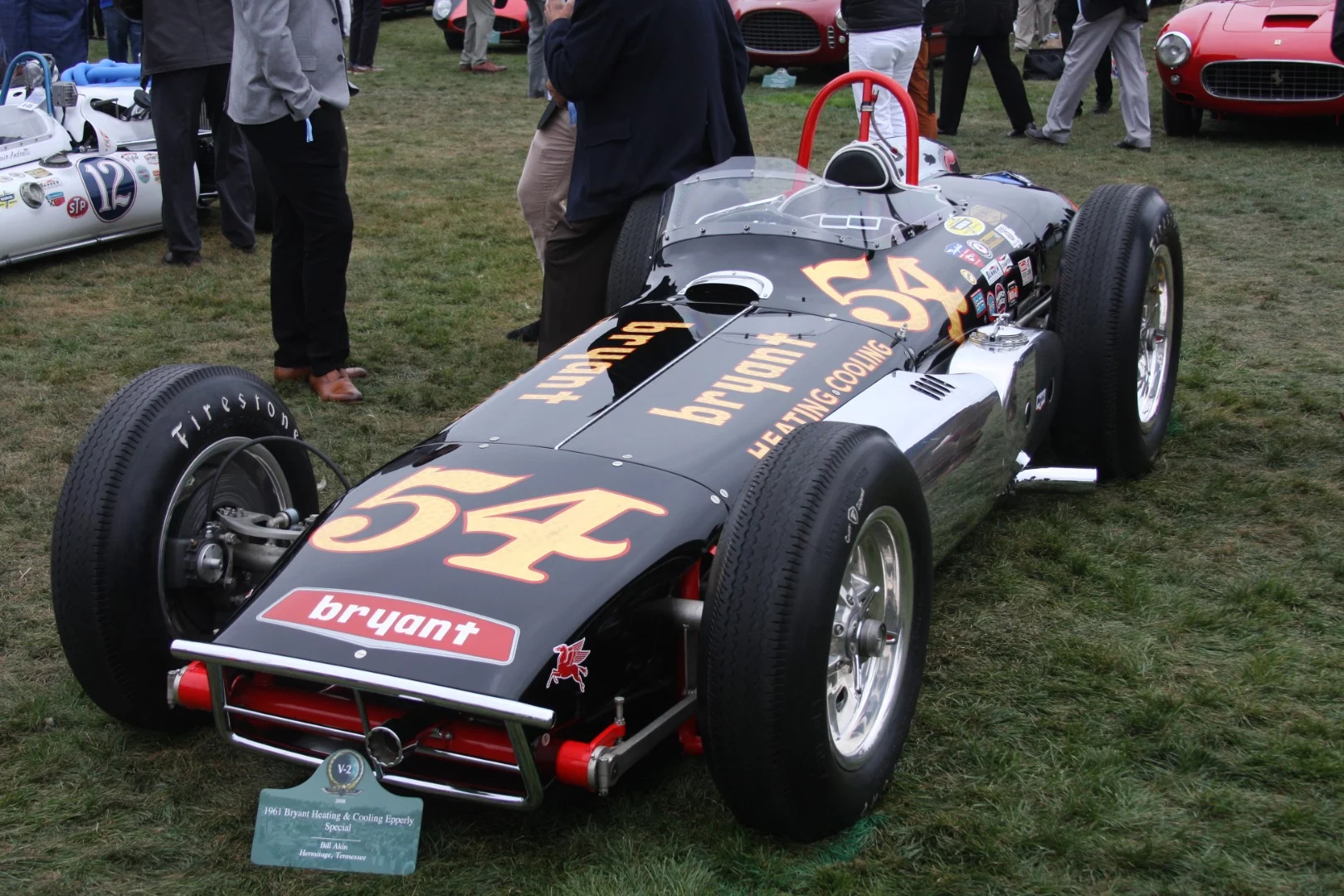 The winner of the Tony Hulman Trophy and second in Class V (1960s Indianapolis 500 Revolution) was this 1961 Bryant Heating & Cooling Epperly Special, owned by Bill Akin, Hermitage, Tennessee