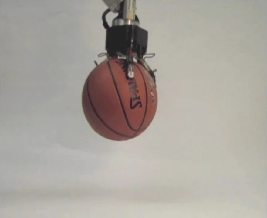DARPA's ARM program hand is flexible enough to pick up a basketball...