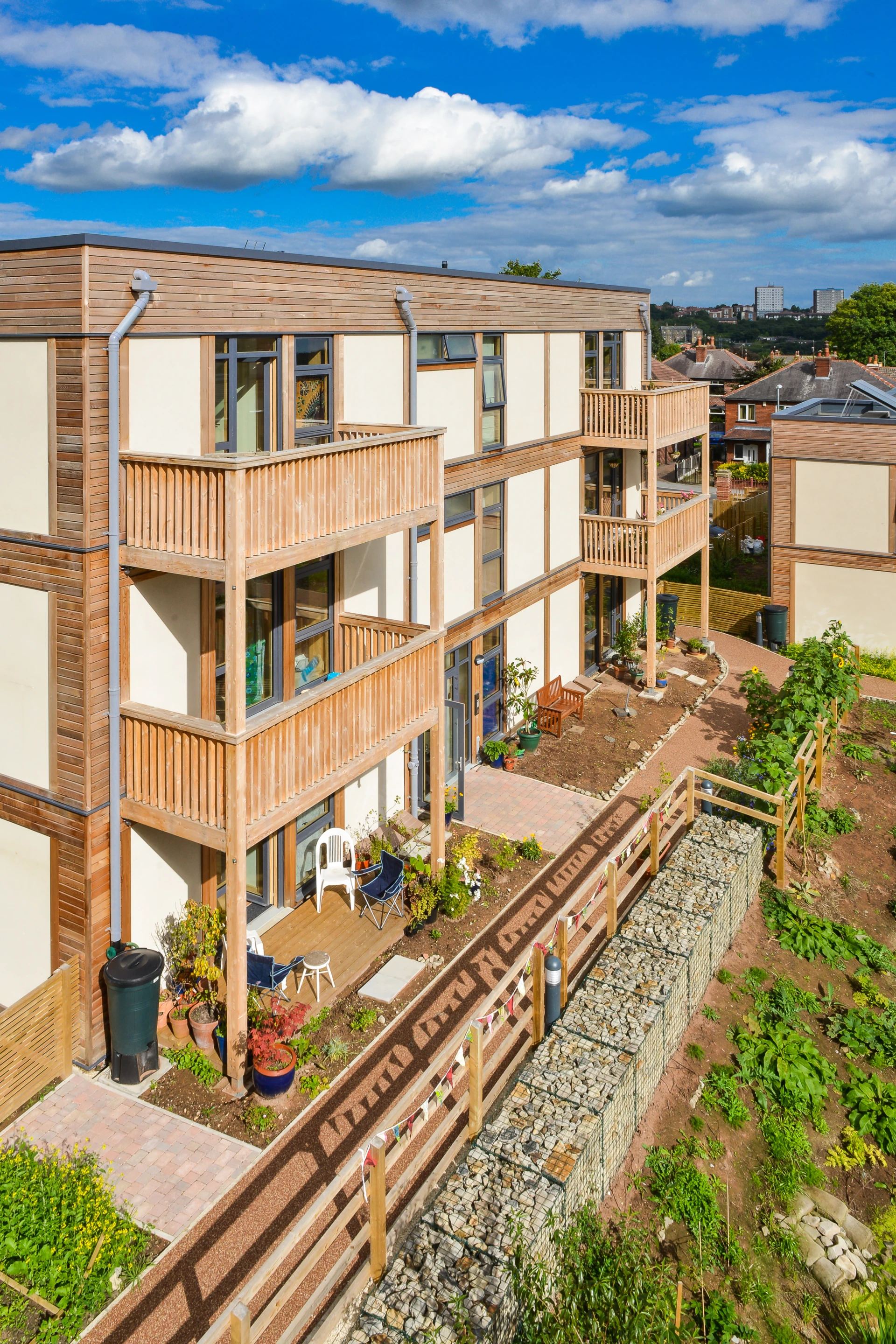Rainwater harvesting system, LED lighting, and air-source heat pumps are also on offer (Photo: ModCell)