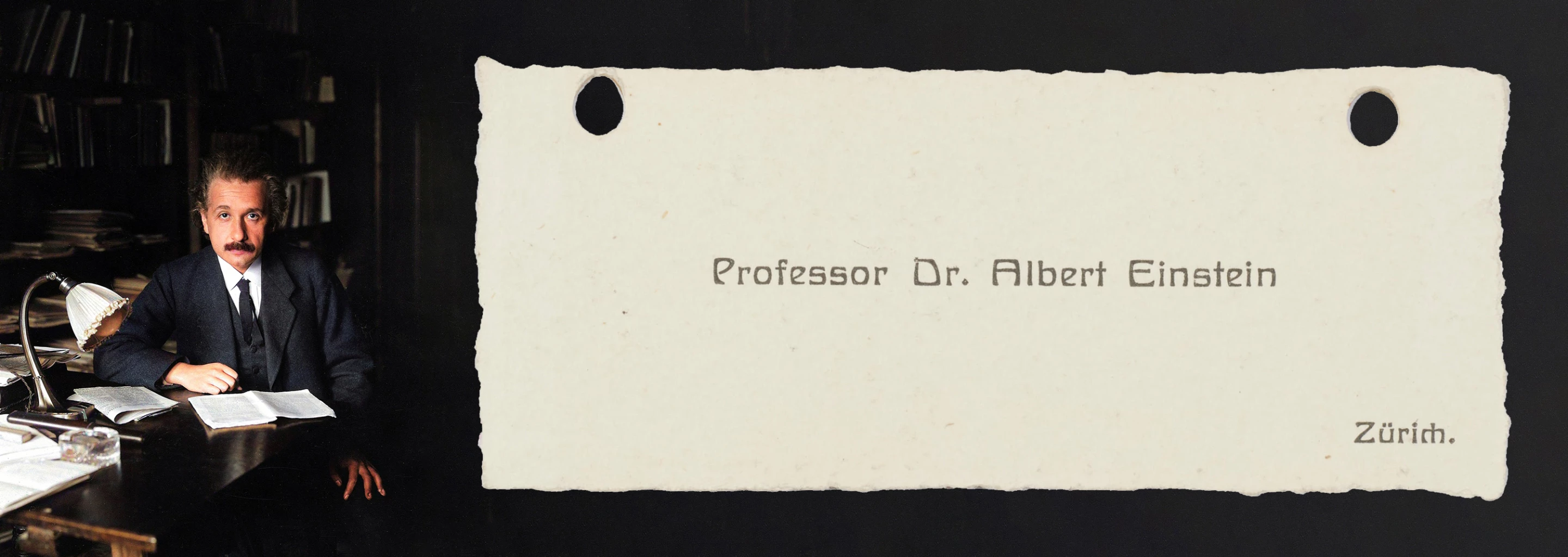 This Einstein business card sold for $11,250 a decade ago.