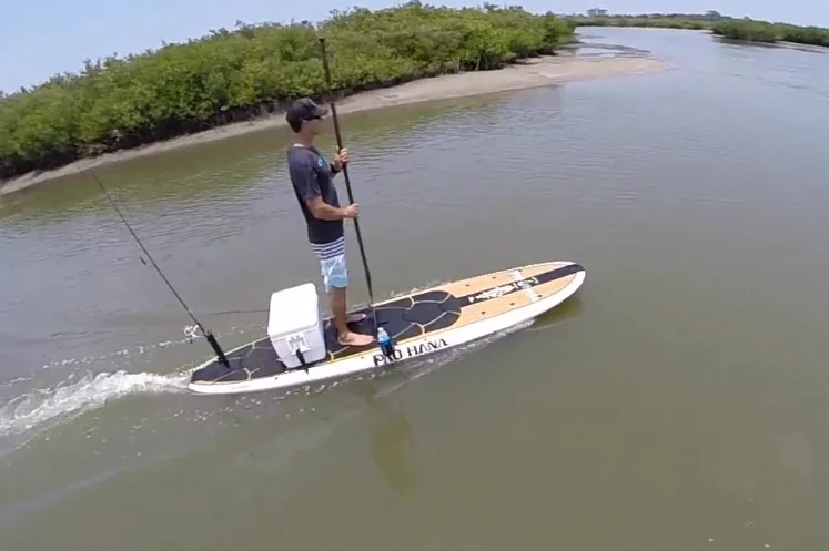 Trolling the local waters on the WaveJet Pau Hana Angler