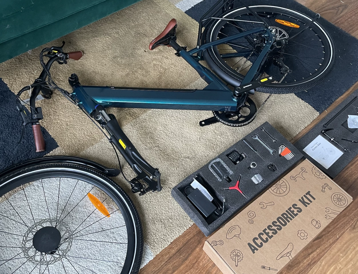 The unboxed C11 comes with all the necessary tools and components to assemble it