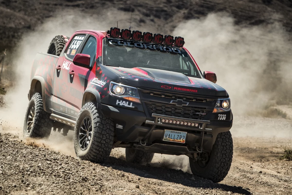 Outside of some safety and race-required changes, the Colorado ZR2 is otherwise stock off the shelf for competition in the 7300 midsize stock pickup truck class