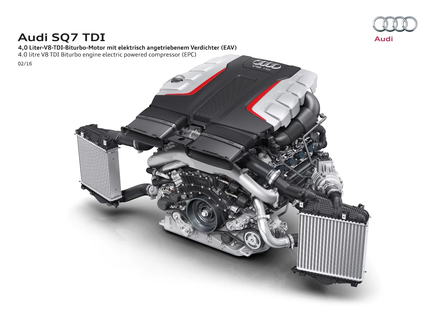 The SQ7 is fitted with an electric compressor designed to cut turbo lag
