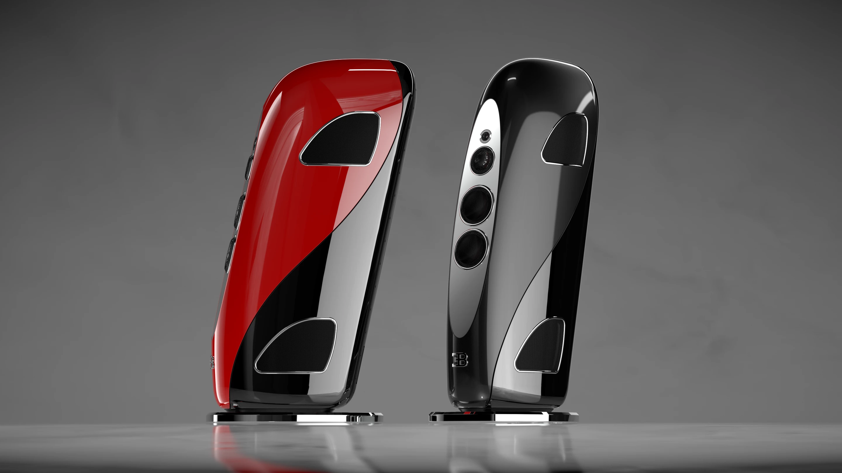 The Royale speakers are offered in Monocoque or Duotone design themes