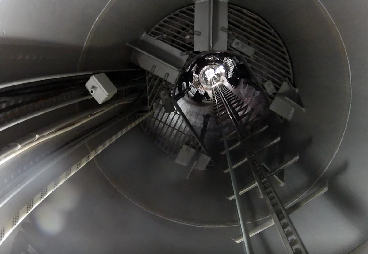 Dubai-based photographer Gerald Donovan climbed to the very top of the tower, even scaling the 200-meter ladder inside the spire