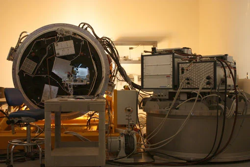 LUCIFER in the LBT lab during re-integration tests