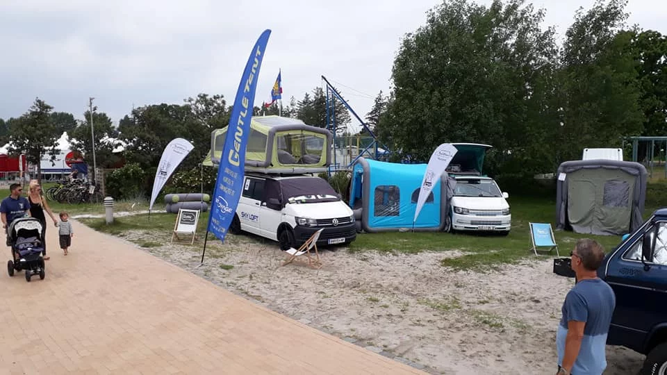 GentleTent has been showing its lineup of inflatable camping gear at events around Europe