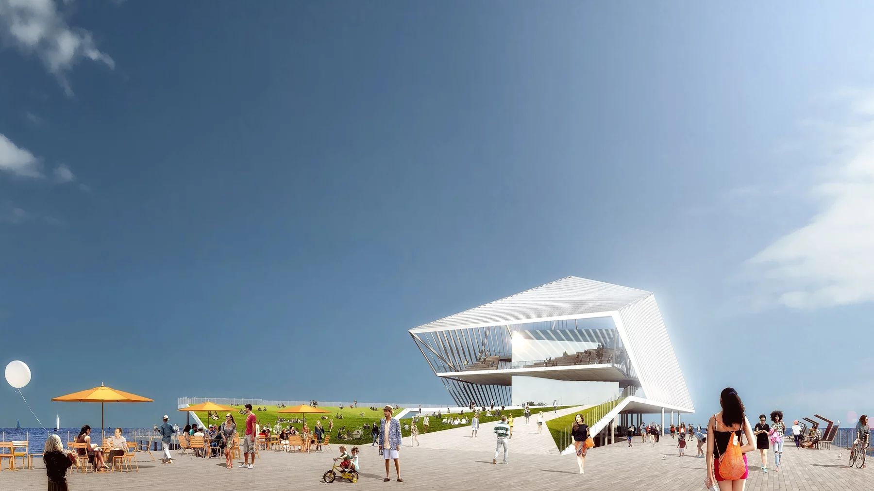 The Pier-Park will have a large welcome plaza