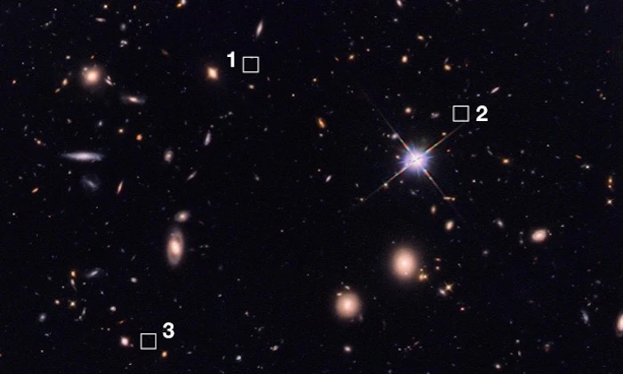 Astronomers have discovered 39 ancient, massive galaxies so faint that they can't be seen by telescopes like Hubble