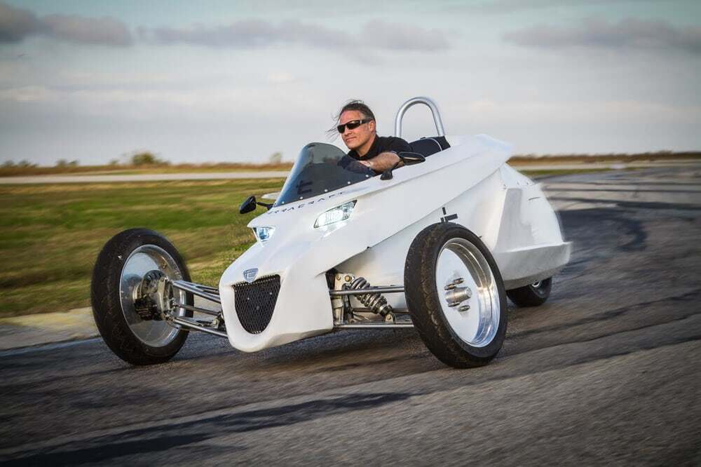 Terracraft: this tilting 3-wheeler uses sophisticated computer systems to determine what level of tilt is appropriate as you steer and ride it