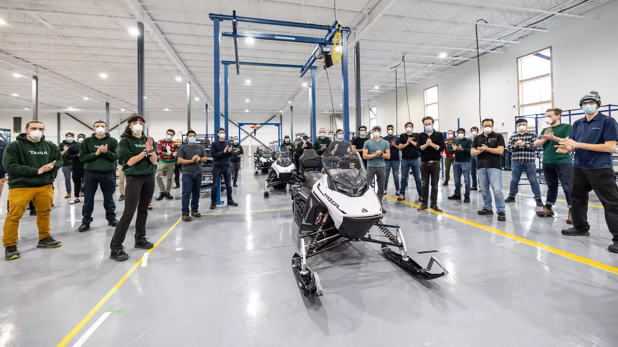 The first Taiga electric snowmobiles have gone into production, customer deliveries expected to follow in early 2022