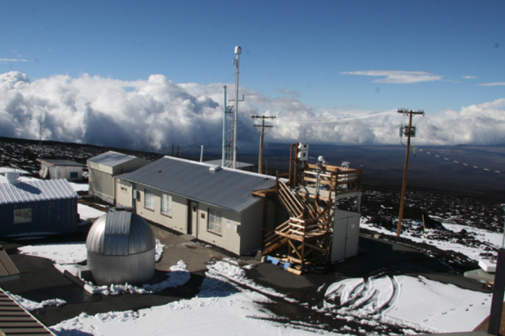 Mauna Loa Observatory in Hawaii, where CO2 measurements are made annually, including the new record-breaking ones