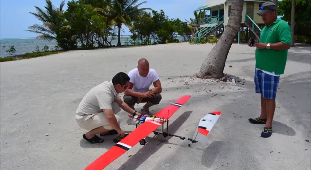The Belize Fisheries Department teamed up with the Wildlife Conservation Society and an organization called Conservation Drones to put UAVs in the sky above the coast to tackle illegal fishing
