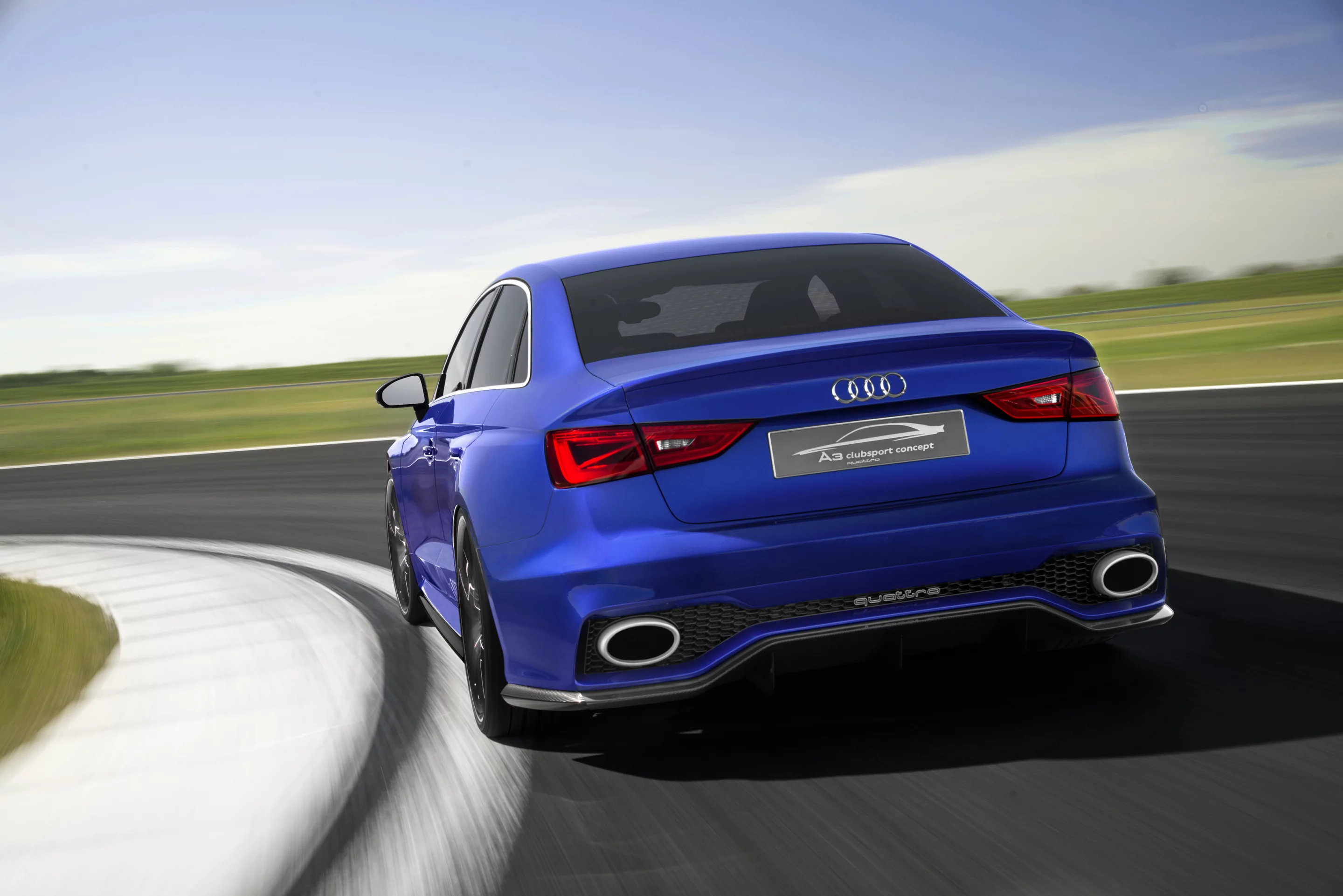 Audi A3 clubsport quattro working out on the track