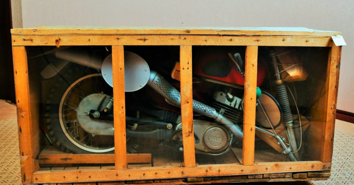 This MZ ETS 250/1 G5 Enduro is untouched in its original crate, sealed in 1970. It fetched a modest US$27,500, but is still one of the most valuable two-strokes ever to sell at auction.