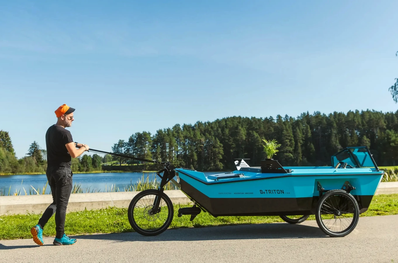 BeTriton adds a trailer option alongside the new 3.0 version of its original etrike micro-camper boat