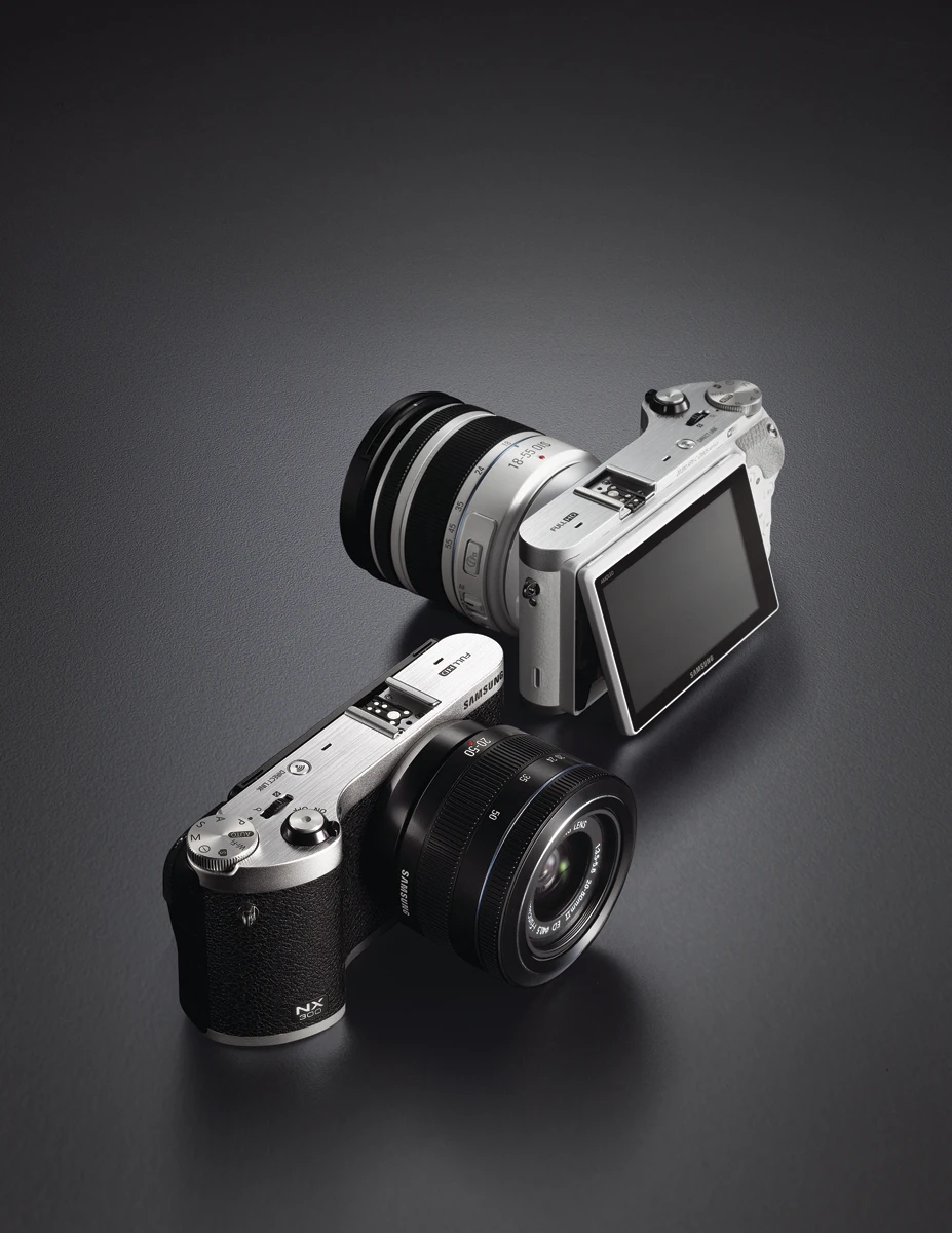The Samsung NX300 has a considerably more retro style than other NX cameras