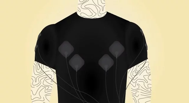 Squid uses EMG sensors to keep track of the electrical activity of muscles during a workout