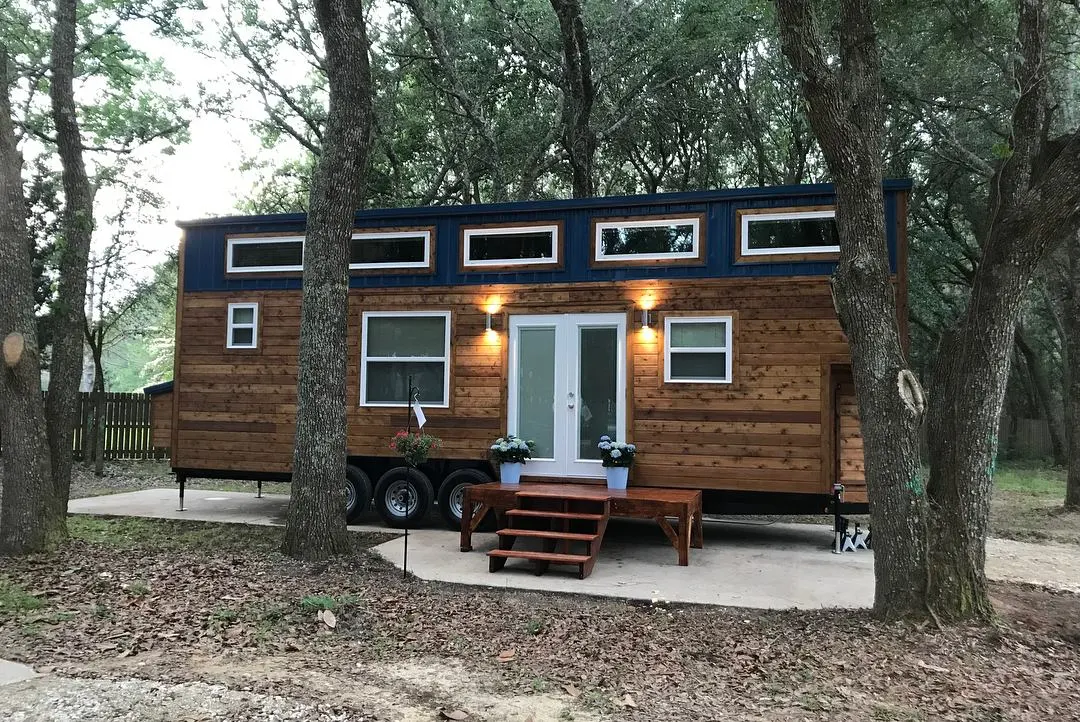 Lofts have become an almost essential component of tiny house living, but few offer the headroom of the recently completed Journey by Alabama Tiny Homes