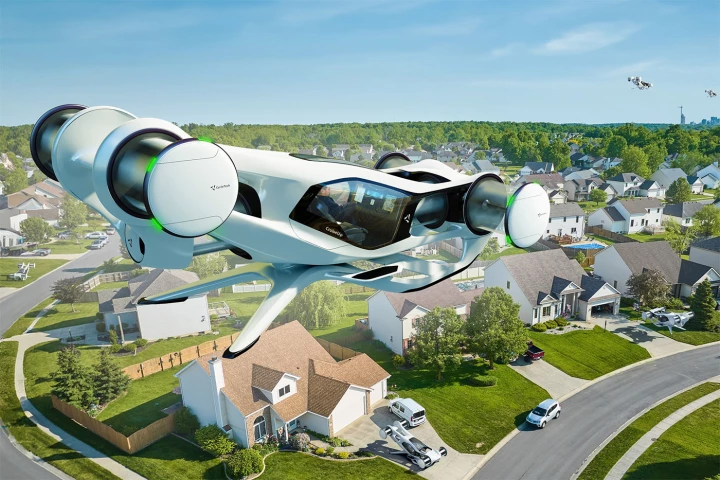 Like the CruiseUp concept shown here, CycloTech's BlackBird eVTOL demonstrator will feature six rotors