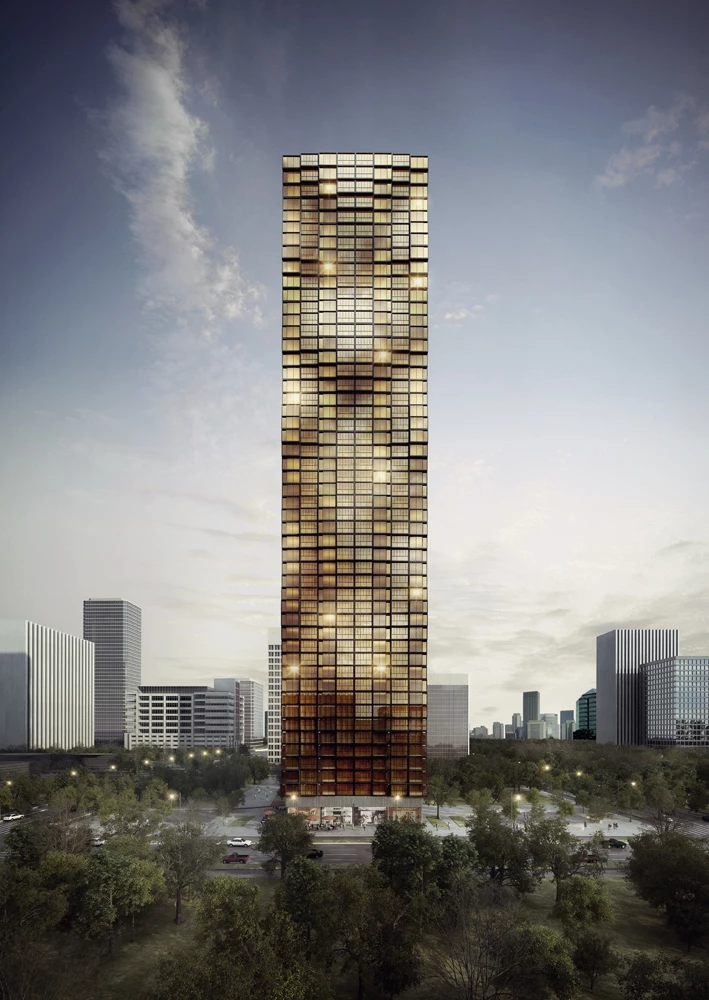 Klik as a skyscraper (Image: Elenberg Fraser + Unitised Building Australia)