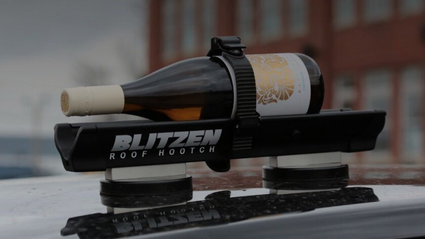 Blitzen is a drink cooler for the roof of your car