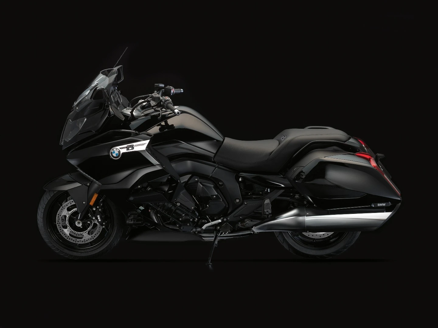 The BMW K1600 B is powered by an inline-six engine
