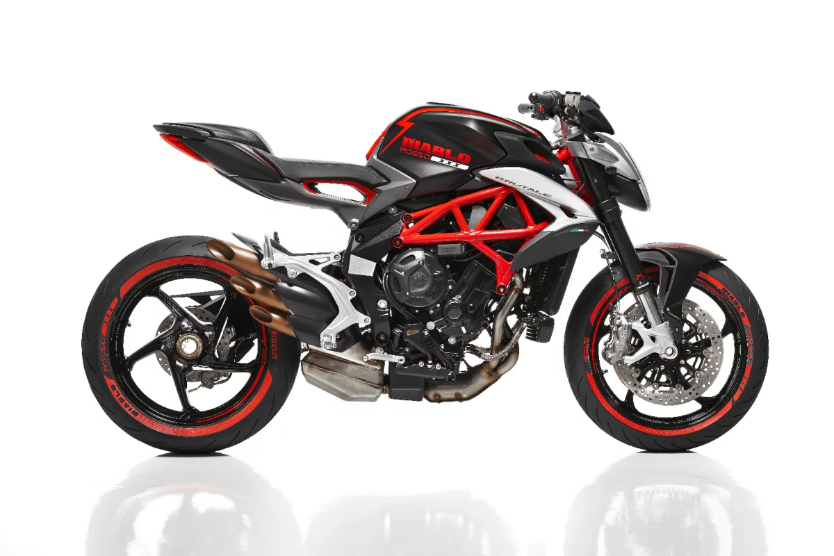 The Diablo Brutale is a special one-off show bike based on the MV Agusta Brutale 800