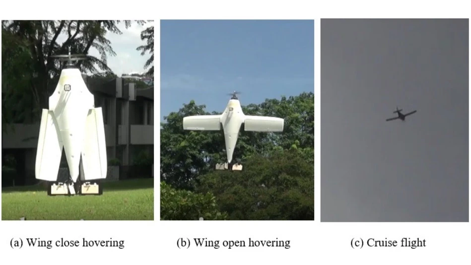 The U-Lion in its various flight modes