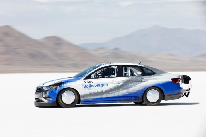 “It was a terrific experience to drive this car on the salt," said veteran racer Scott Goetz