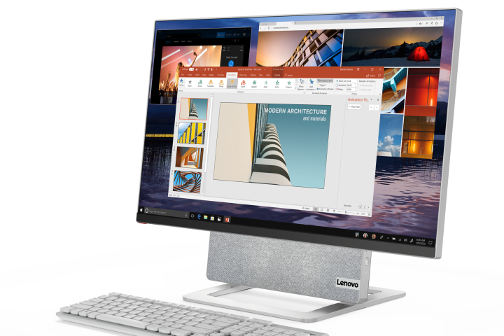The Yoga AIO 7 comes bundled with a wireless keyboard and mouse