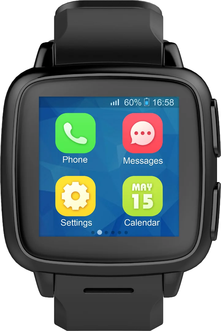 The Omate TrueSmart+ features a curved, 320 x 320 touchscreen