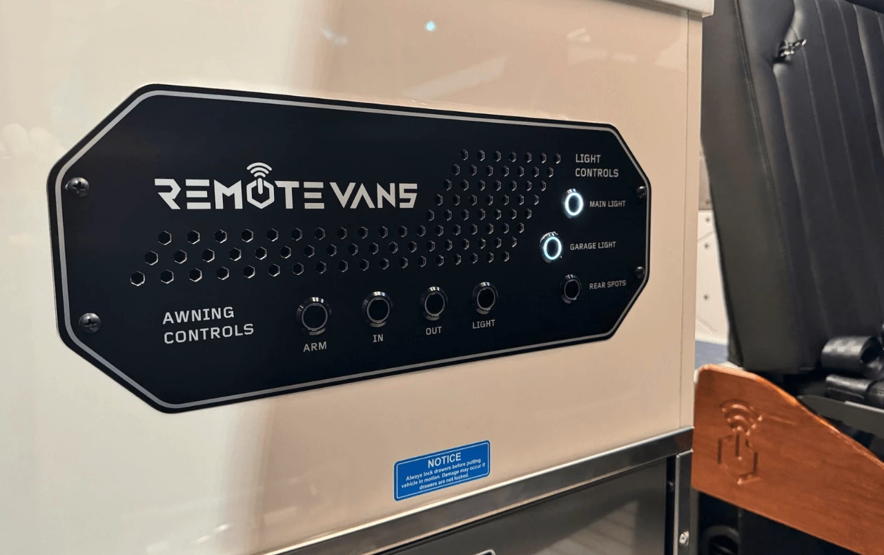 Power awning switchboard