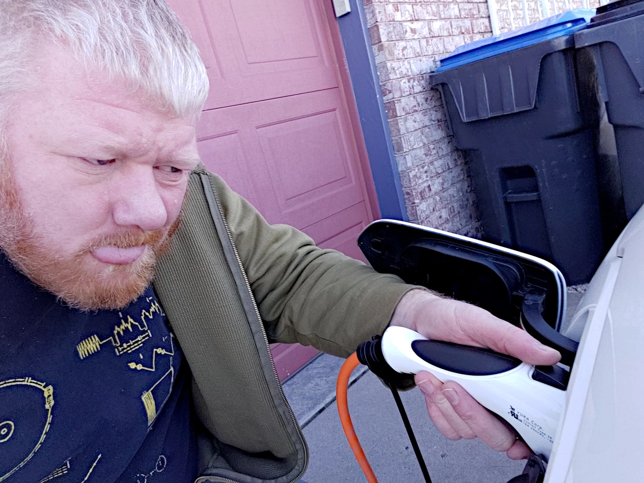 Plugging in the Niro EV is not rocket surgery, as the author demonstrates