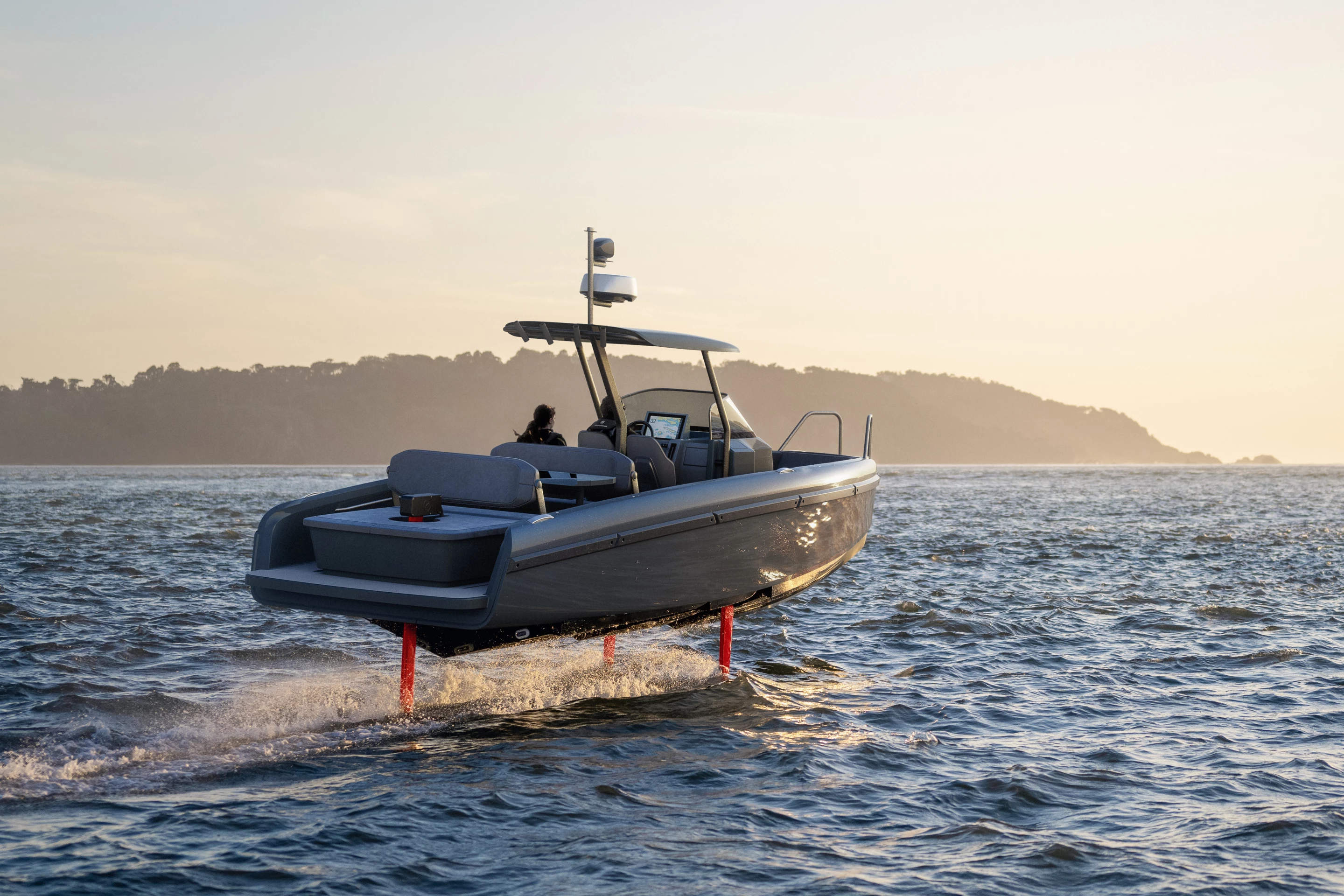 According to Candela, the C-8 CC is the the world's first foiling center console boat