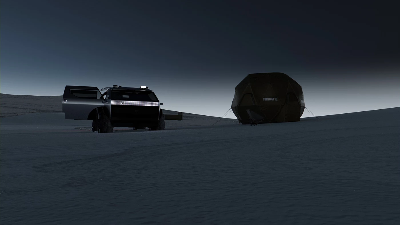 Building a cozy base camp in harsh conditions