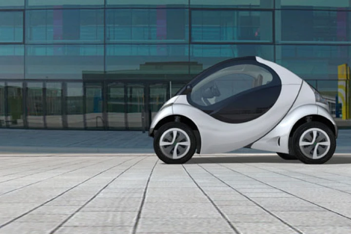 The Hiriko is an electric car that folds up to reduce in length from 100 down to a mere 60 inches - the width of an ordinary car