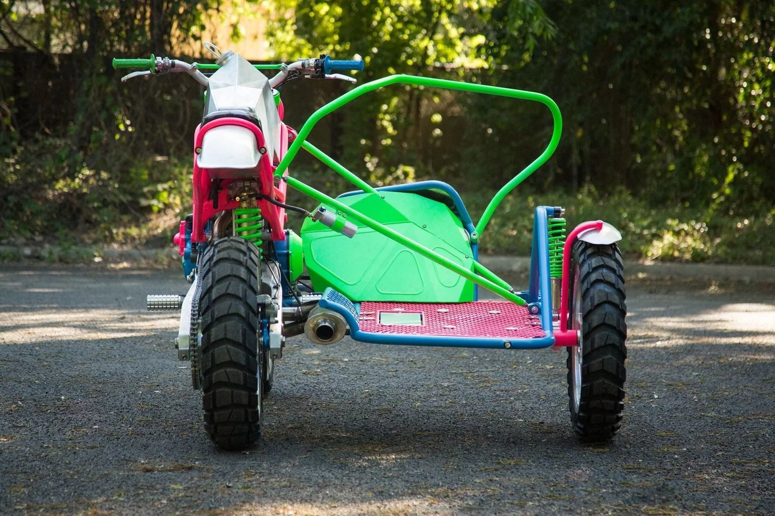 The final bike weighs in at just over 380 pounds