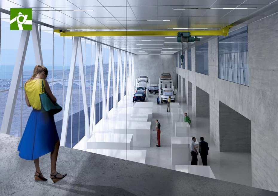 A BIG visualization of its Faroe Islands Education Center (Image: BIG)