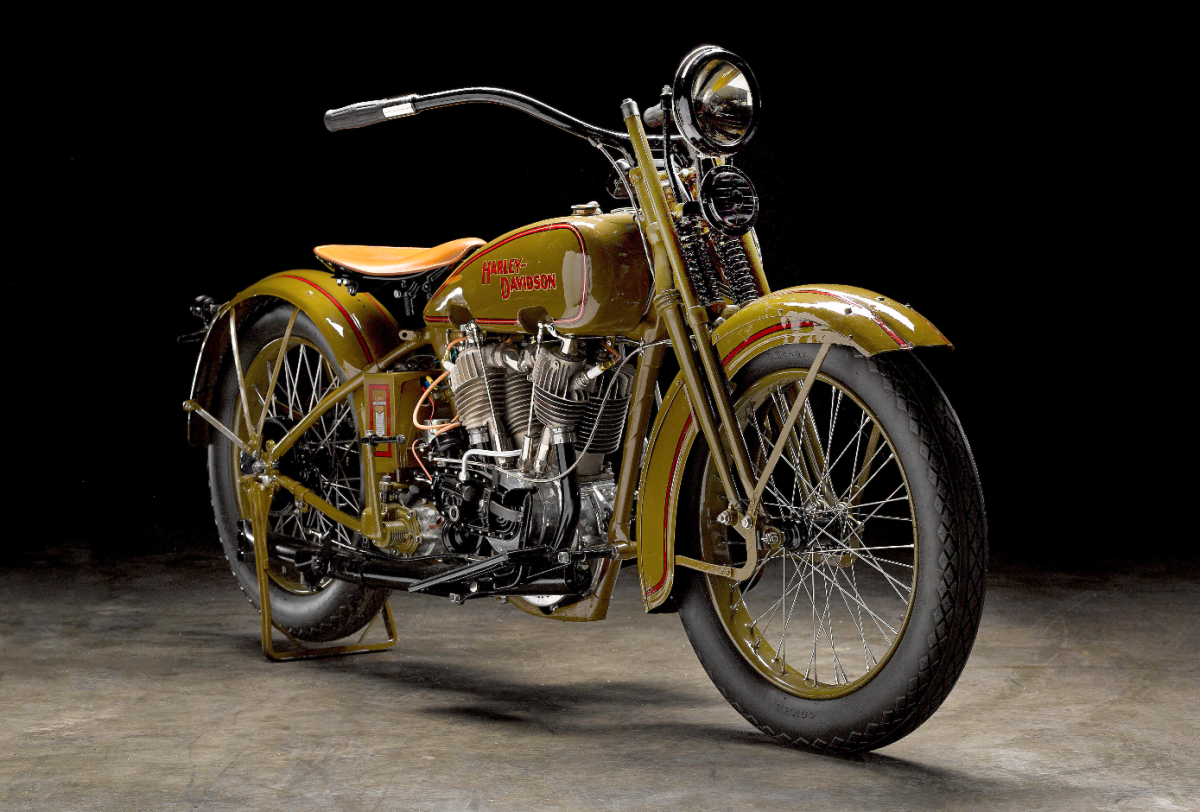 Three Harley JD models sold in Vegas with this the cheapest of the three at $25,875. Another 1927 model sold for $27,500, while an unrestored, very original 1926 model sold for $60,500.