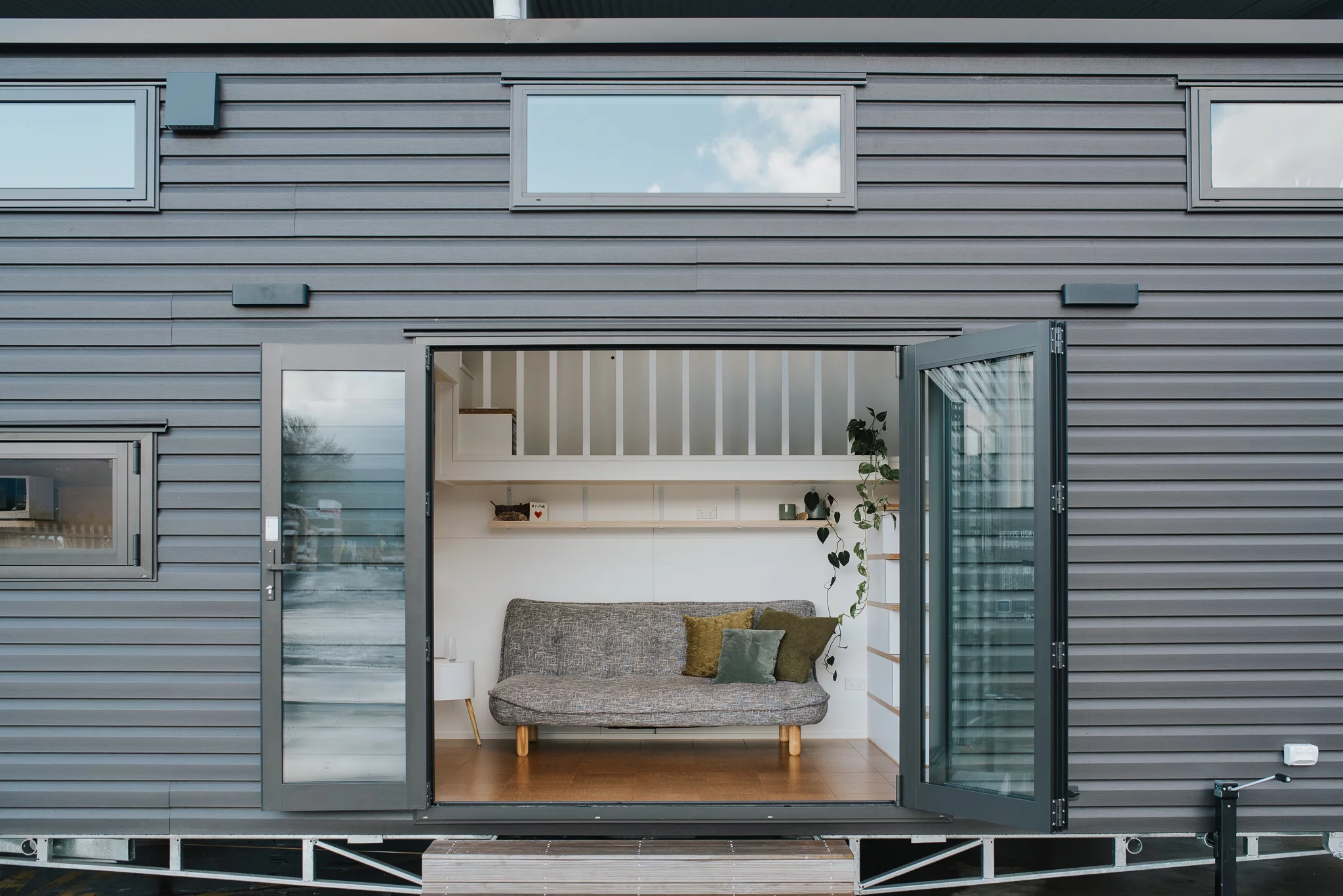 The Rourou Iti's double doors really open up the living room