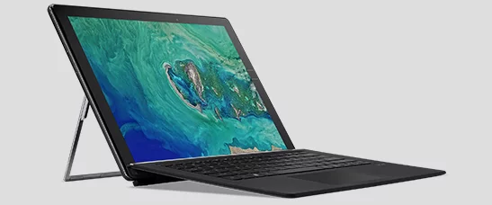 The Switch 7, complete with clip-on keyboard