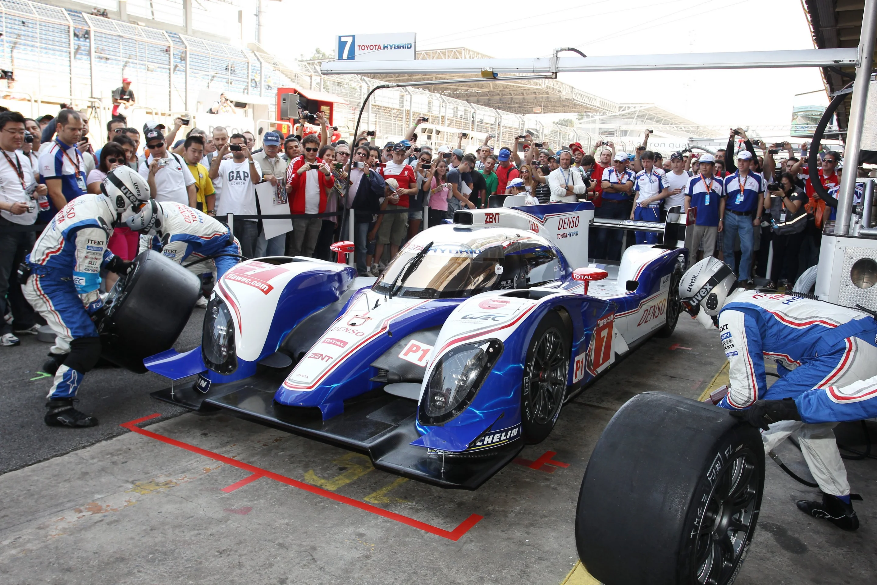The Toyota TS030 at Interlagos