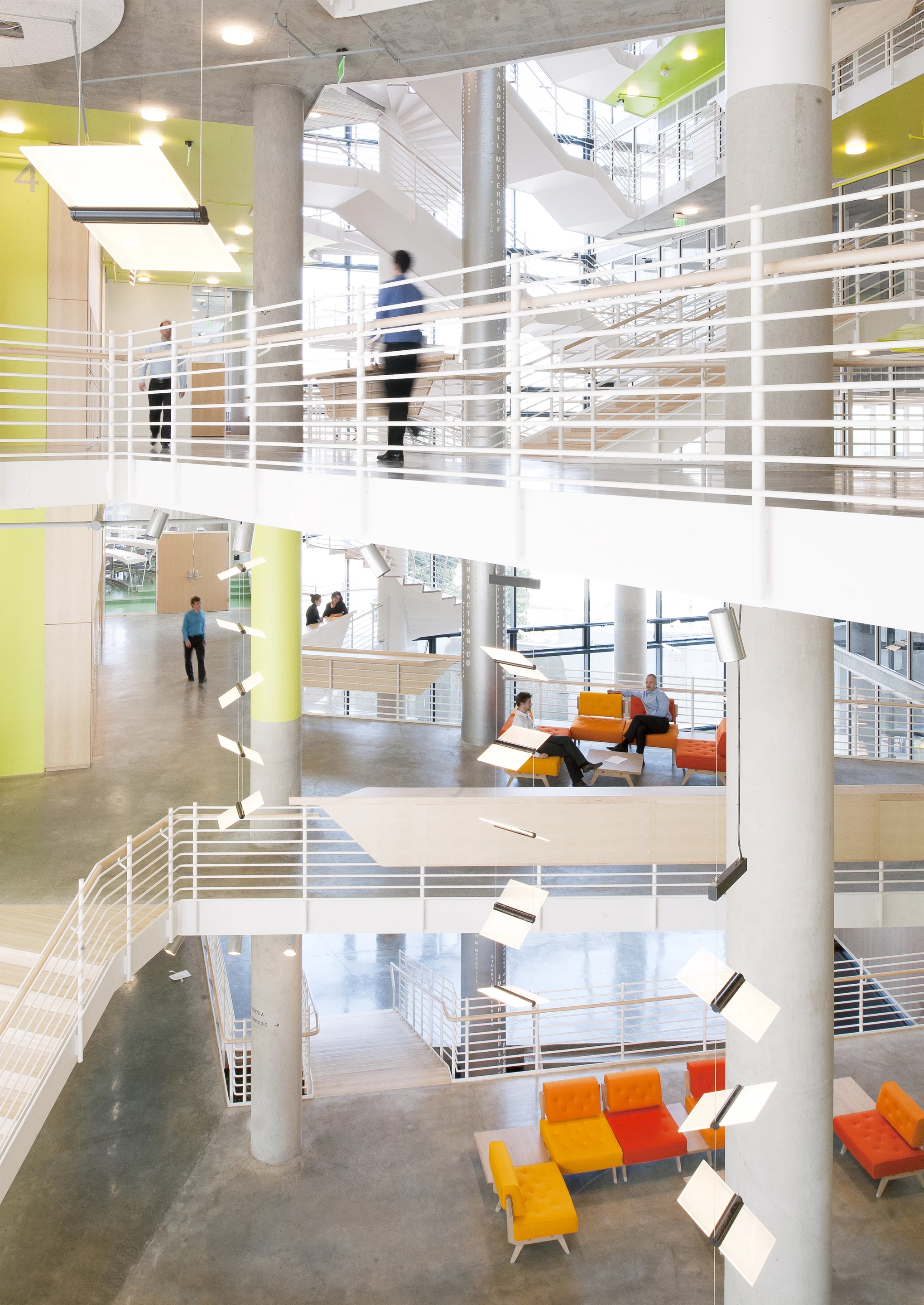 The interior of John and Frances Angelos Law Center, by Behnisch Architekten and Ayers Saint Gross (Photo: David Matthiesen)