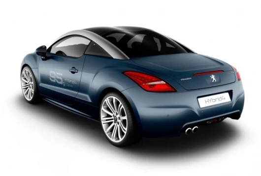 The concept RCZ Hybrid4 has 147 kW yet delivers 70 mpg.