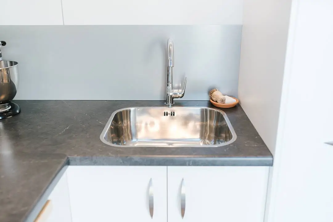 The Larissa and Tyler Tiny House's kitchen sink