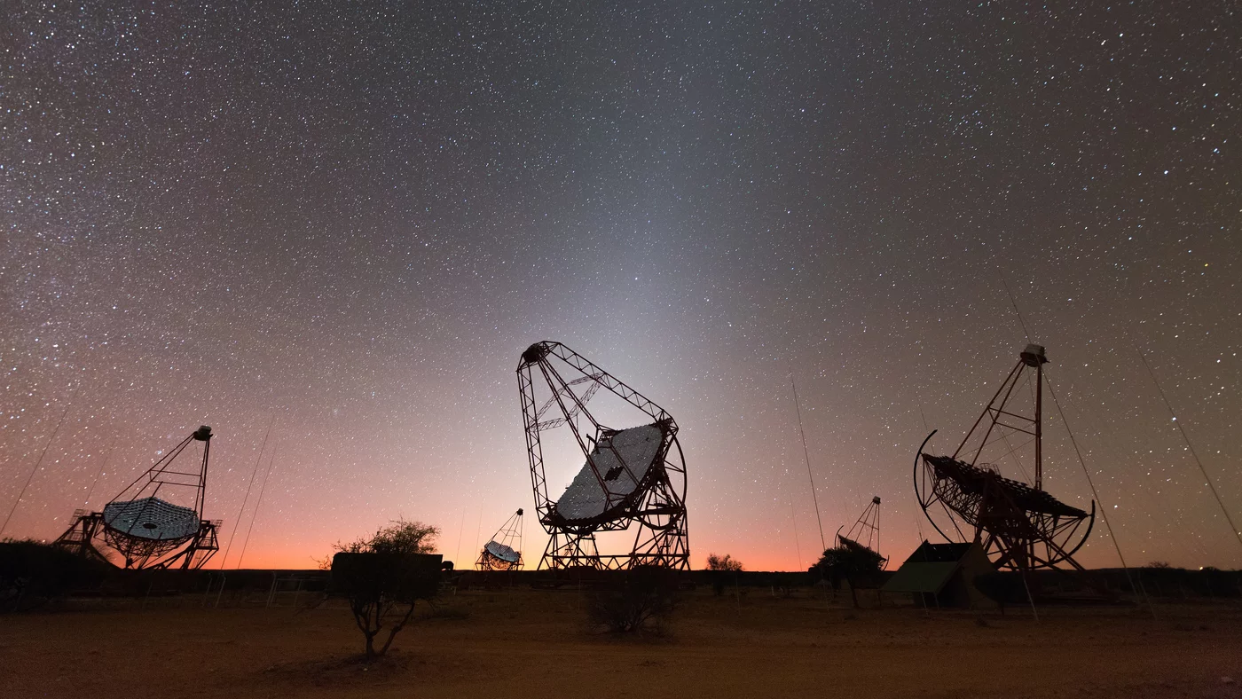 The HESS observatory watches the skies in Namibia