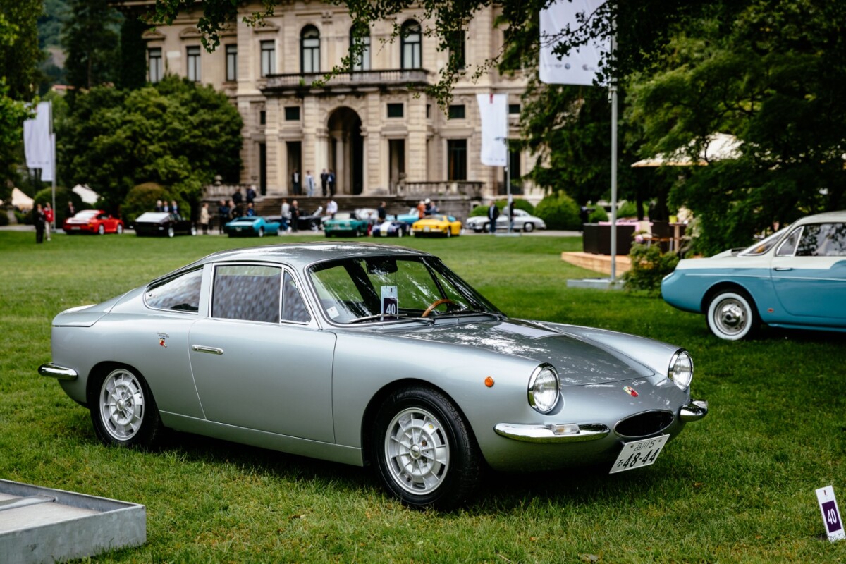 The winner in Class C: Small And Perfectly Formed: The Coachbuilder's Art In Miniature, was this 1963 Fiat Abarth Monomille GT Coupé by Sibona-Basano, owned by Shiro Kosaka of Japan